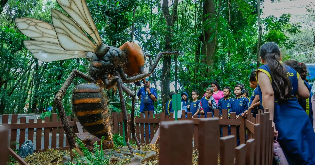 Mostra de Natureza Gigante no Parque do Ingá é estendida em Maringá
