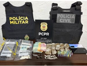 Operação conjunta da Polícia Civil resulta em prisão de quatro suspeitos de tráfico no Norte do PR