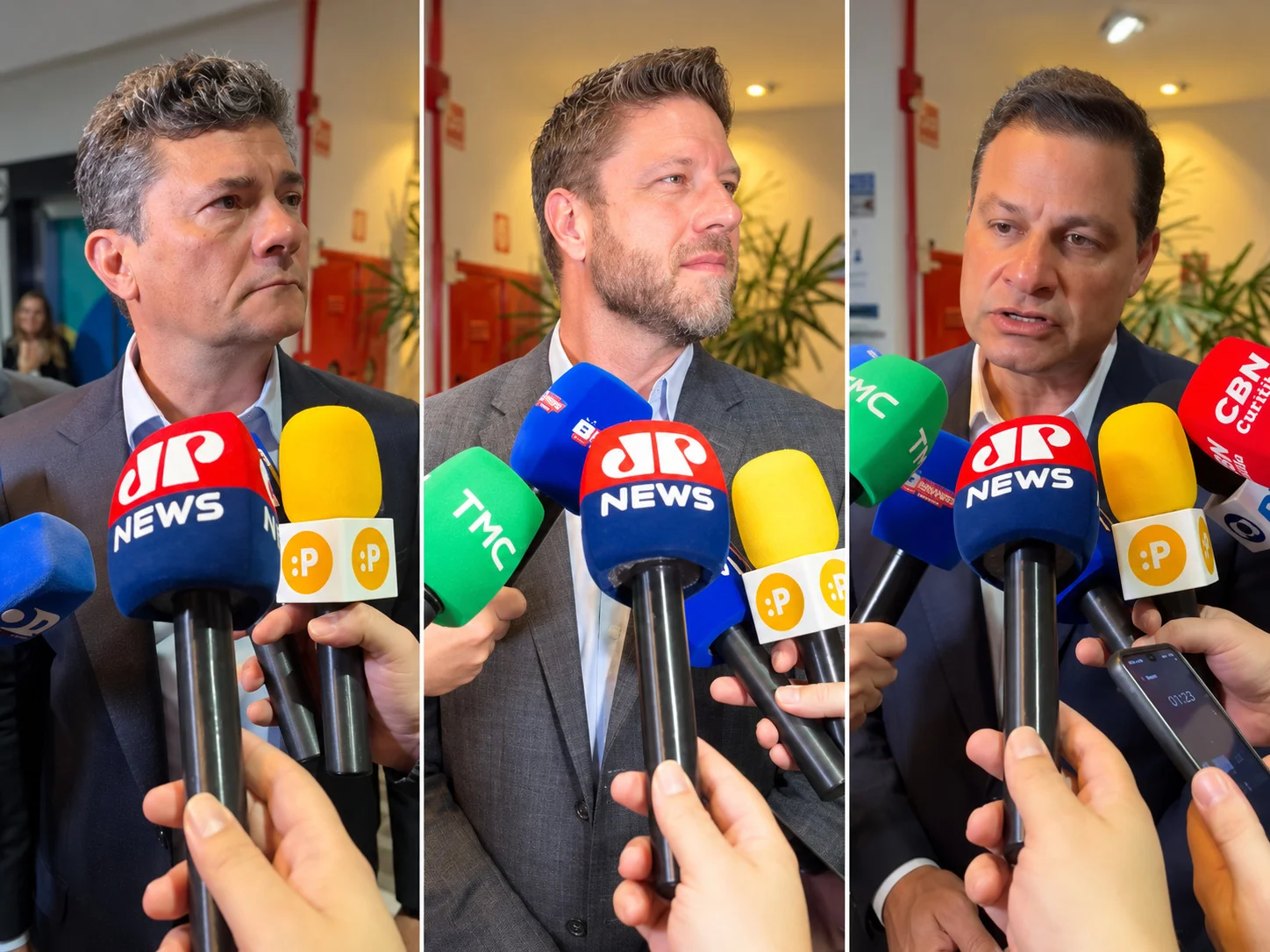 Principais candidatos ao governo paranaense acompanham votação de suas casas