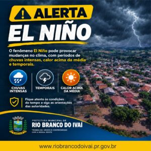 Rio Branco do Ivaí se prepara para enfrentar efeitos do El Niño