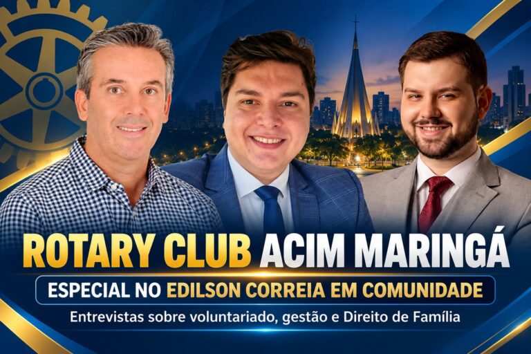 Rotary Club ACIM Maringá ganha espaço especial em programa de TV desta quinta-feira