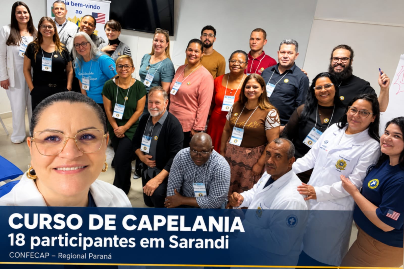 Sarandi sedia capacitação em capelania com 18 participantes e amplia rede humanitária