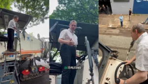 Silvio Barros acompanha de perto obras de recuperação asfáltica na Avenida Brasil